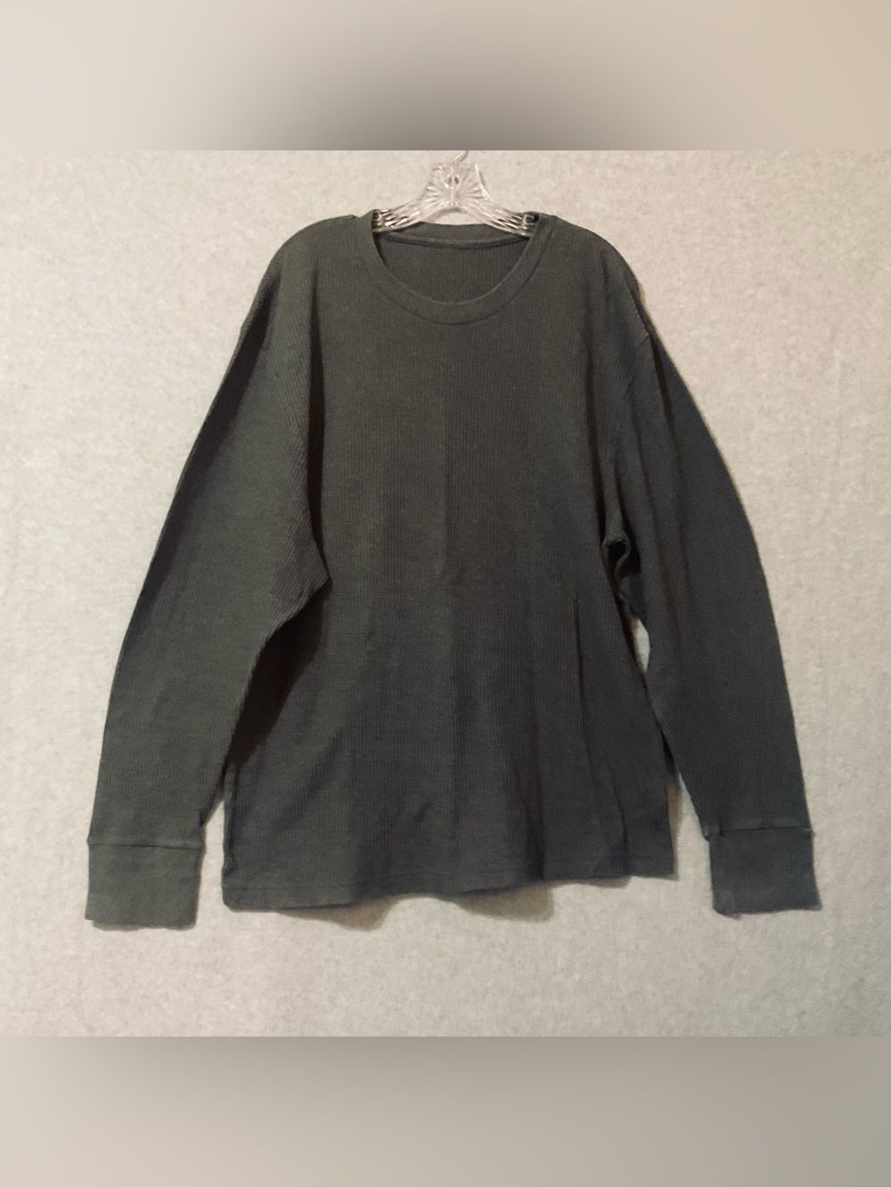 Men's Long-Sleeve Thermal Shirt - Dark Gray SZ 3XL